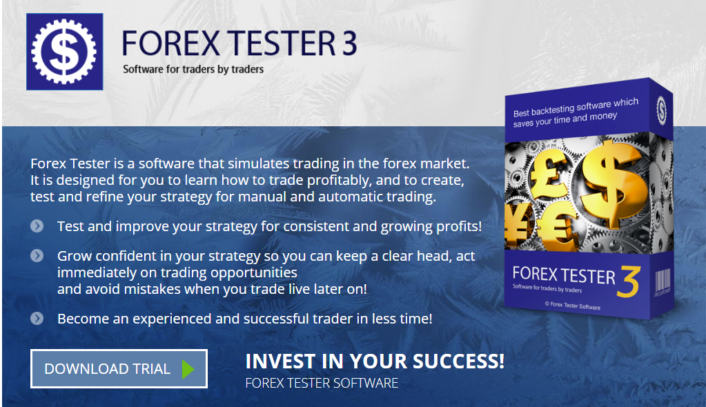 「Forex Tester 3」の公式サイトのキャプチャ画像