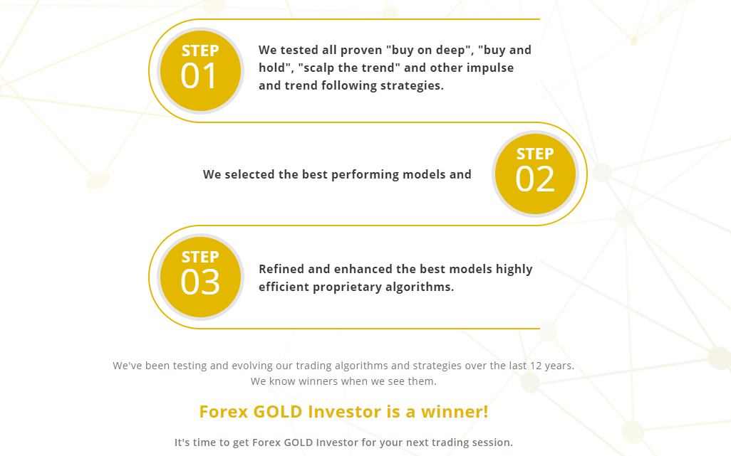 Forex GOLD Investor公式サイトのキャプチャ画像